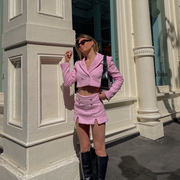 Zara tweed skirt + blazer set - Picture 4 of 4